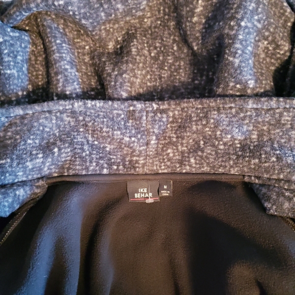 Ike Behar Double Breasted Womens Fleece Soft Belted Jacket Size Medium Gray - Picture 7 of 13